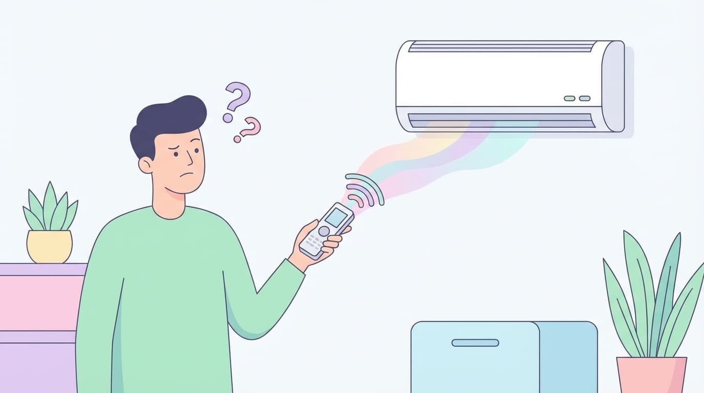 エアコンのリモコンが反応しないときの対処法イメージ