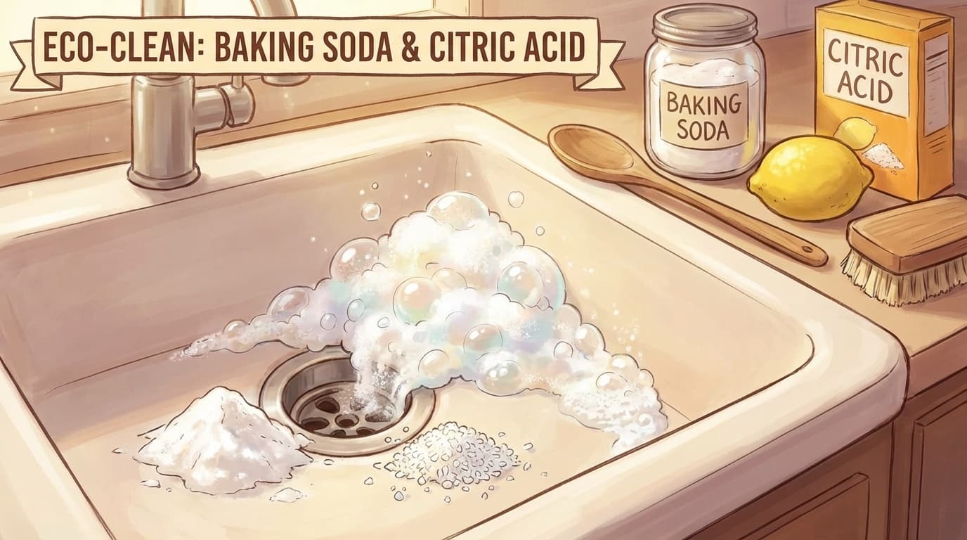 排水口掃除の重曹とクエン酸の順番