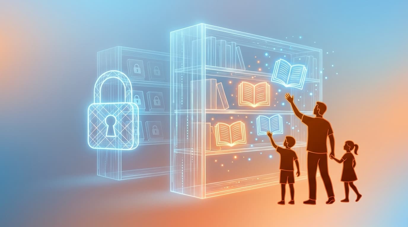 電子書籍の相続とファミリー共有のイメージイラスト