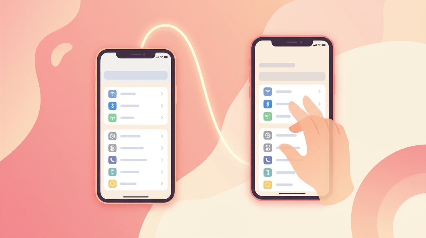 FaceTimeの画面共有とリモート操作で離れた家族のiPhoneをサポートするイメージ