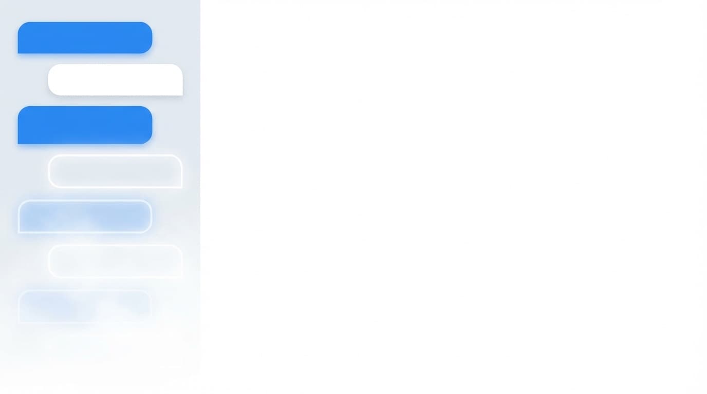 Geminiの会話履歴が消えてサイドバーが空白になるイメージイラスト