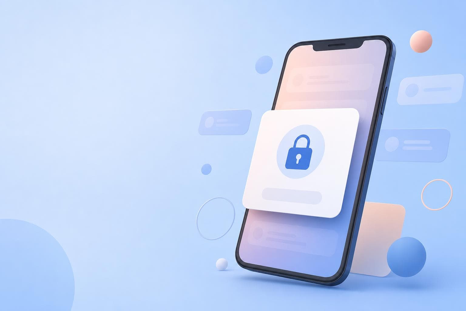 iPhoneに表示されるApple IDの確認ポップアップのイメージイラスト
