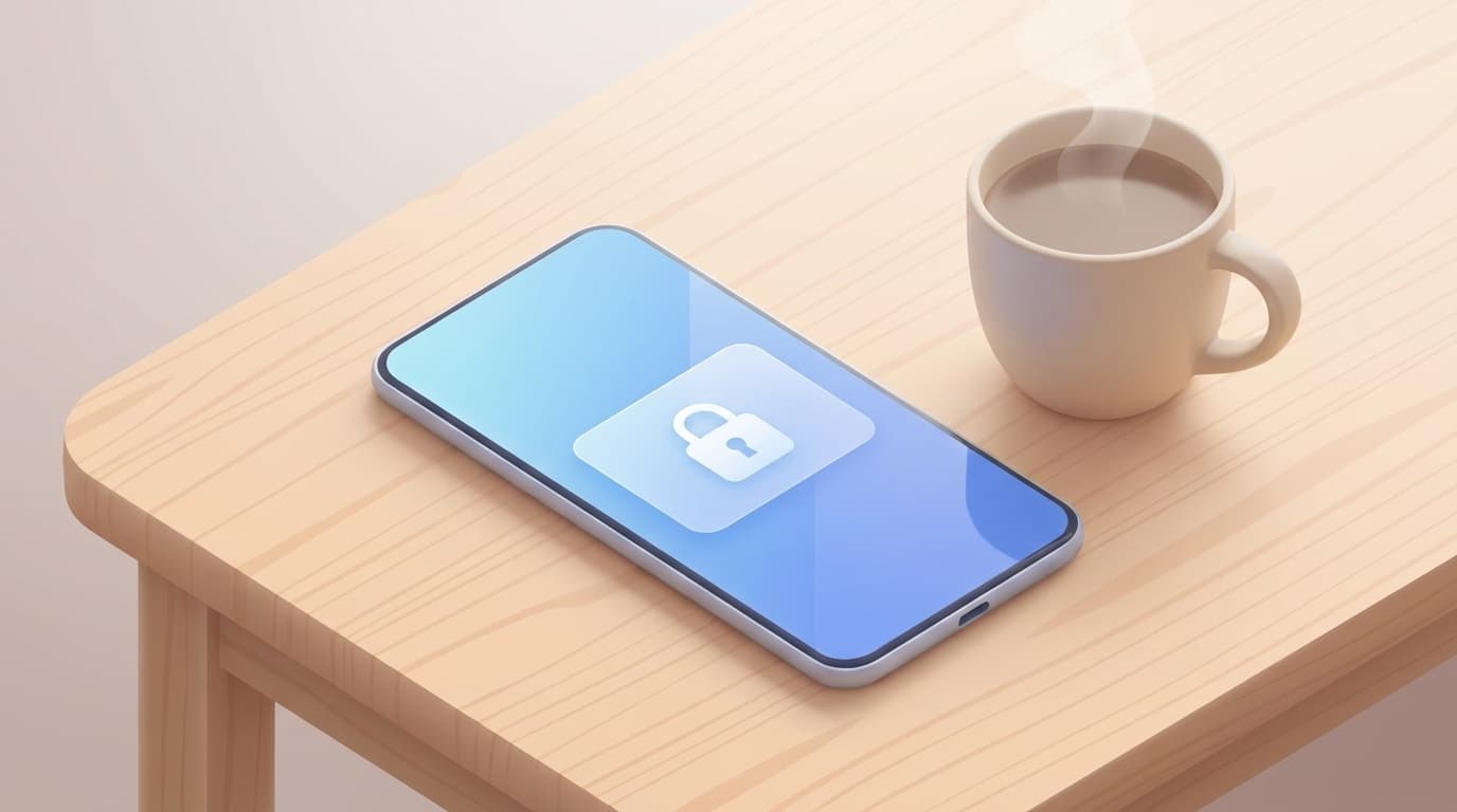 iPhoneの画面にApple IDの確認ポップアップが表示されているイメージ