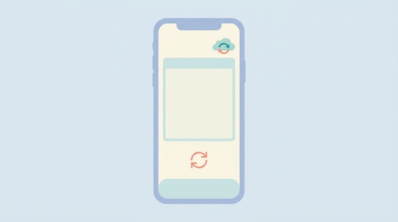 iPhoneの連絡先が消えたときのiCloud同期設定の確認イメージ