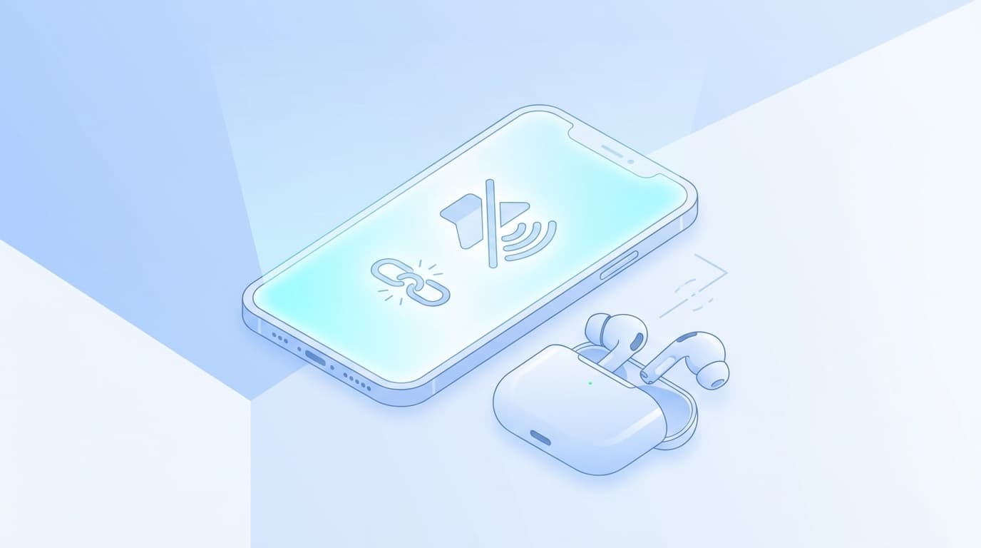 iPhoneにイヤホンを接続しても音が出ない・認識しないトラブルのイメージ