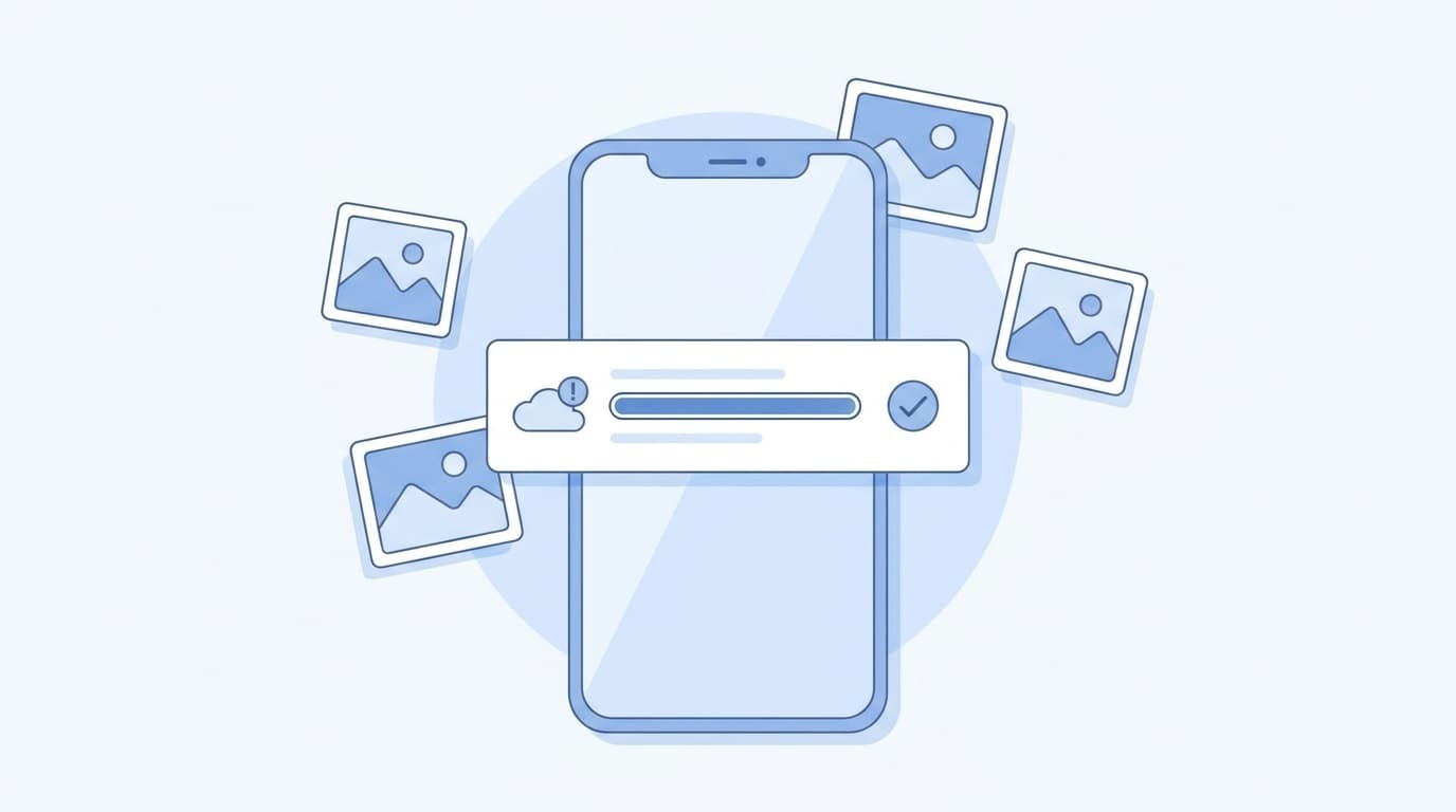 iPhoneに表示されるiCloudストレージがいっぱいですの通知イメージ