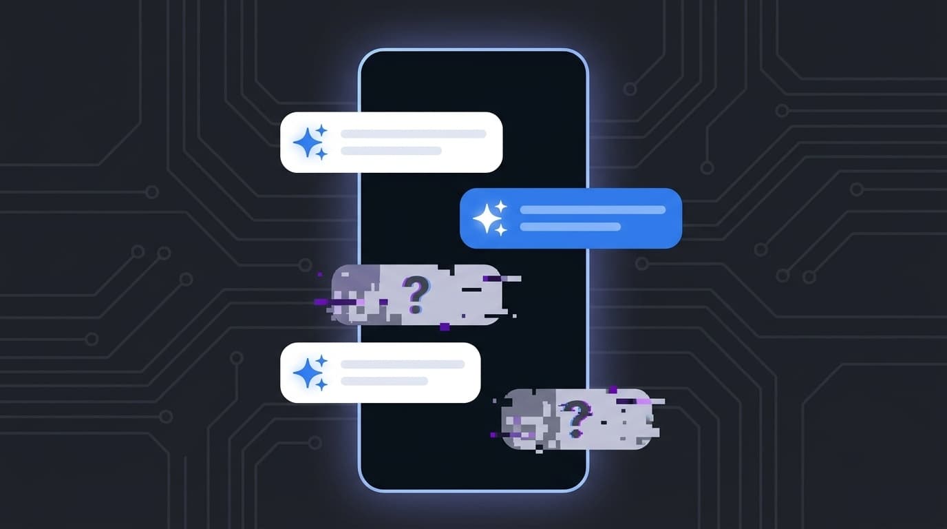 iPhoneの通知要約がAIによって書き換えられている様子のイラスト