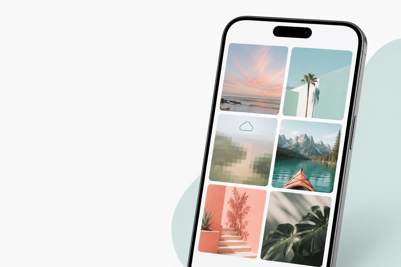 iPhoneの写真がぼやけて表示される原因と対処法のイメージ