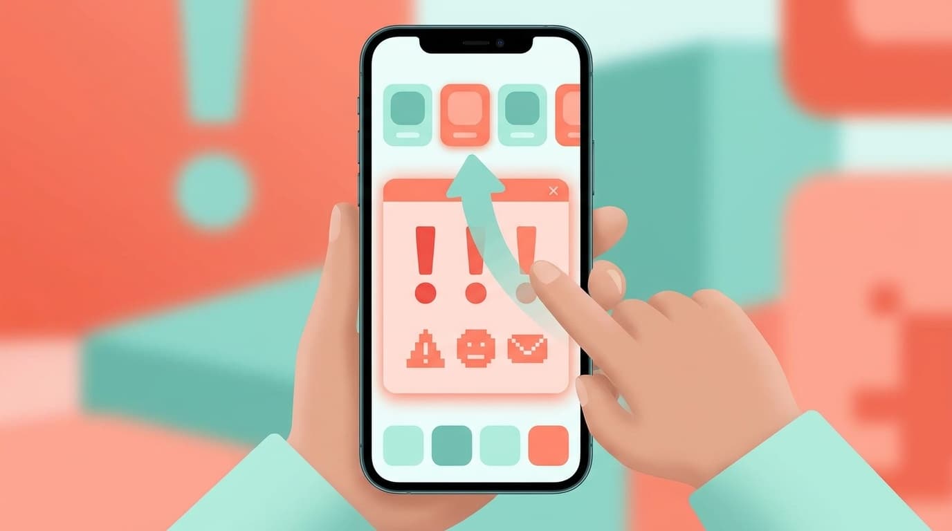 iPhoneのSafariで表示される偽ウイルス警告の画面イメージ