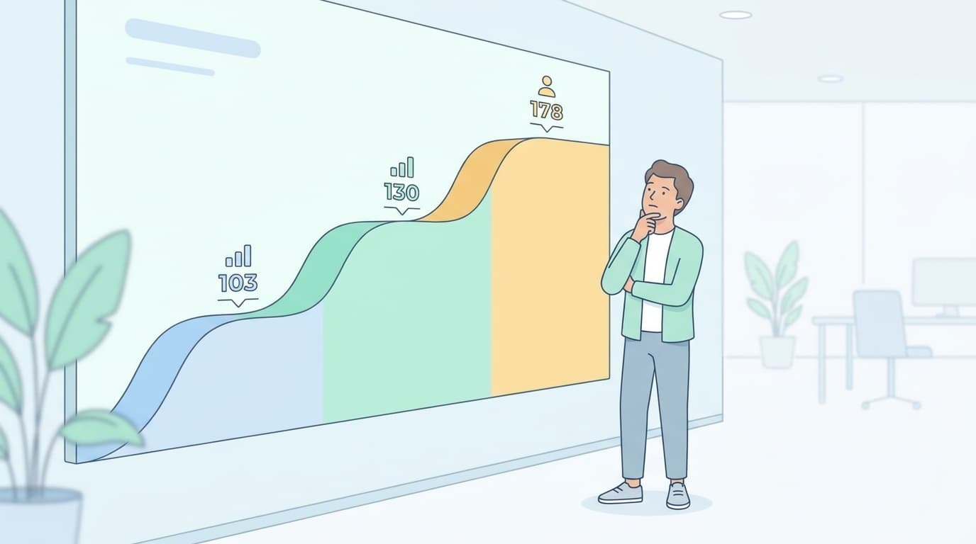 2026年の年収の壁改正を示す棒グラフと、それを確認する人のイラスト