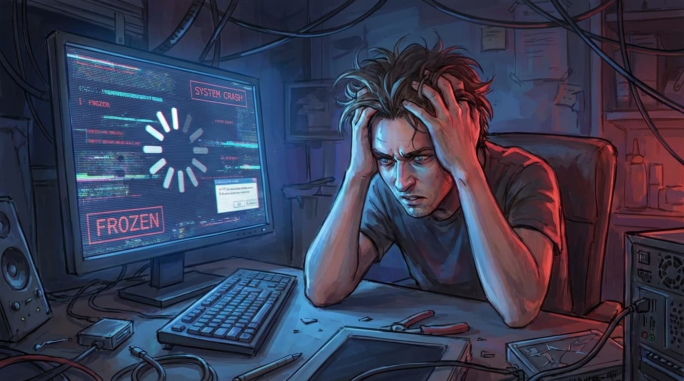 パソコンがフリーズした時の対処法