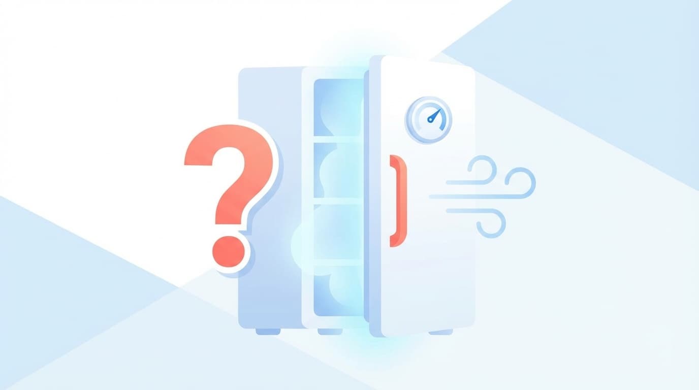 冷蔵庫が冷えないトラブルのイメージイラスト