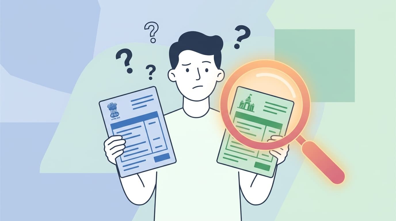 副業の住民税申告が必要かどうか悩んでいる人のイラスト