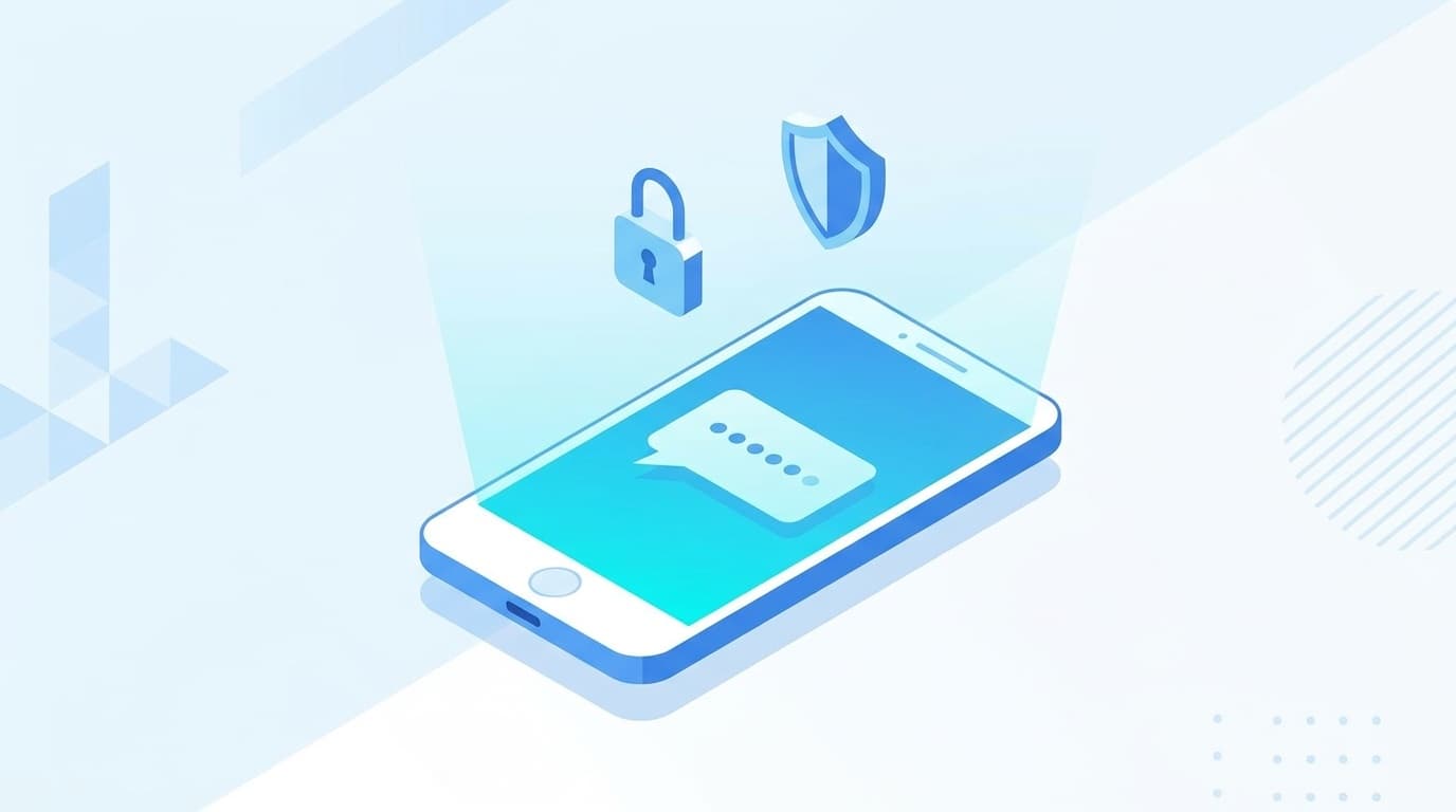 SMS認証コードが届かないスマートフォンの画面イメージ