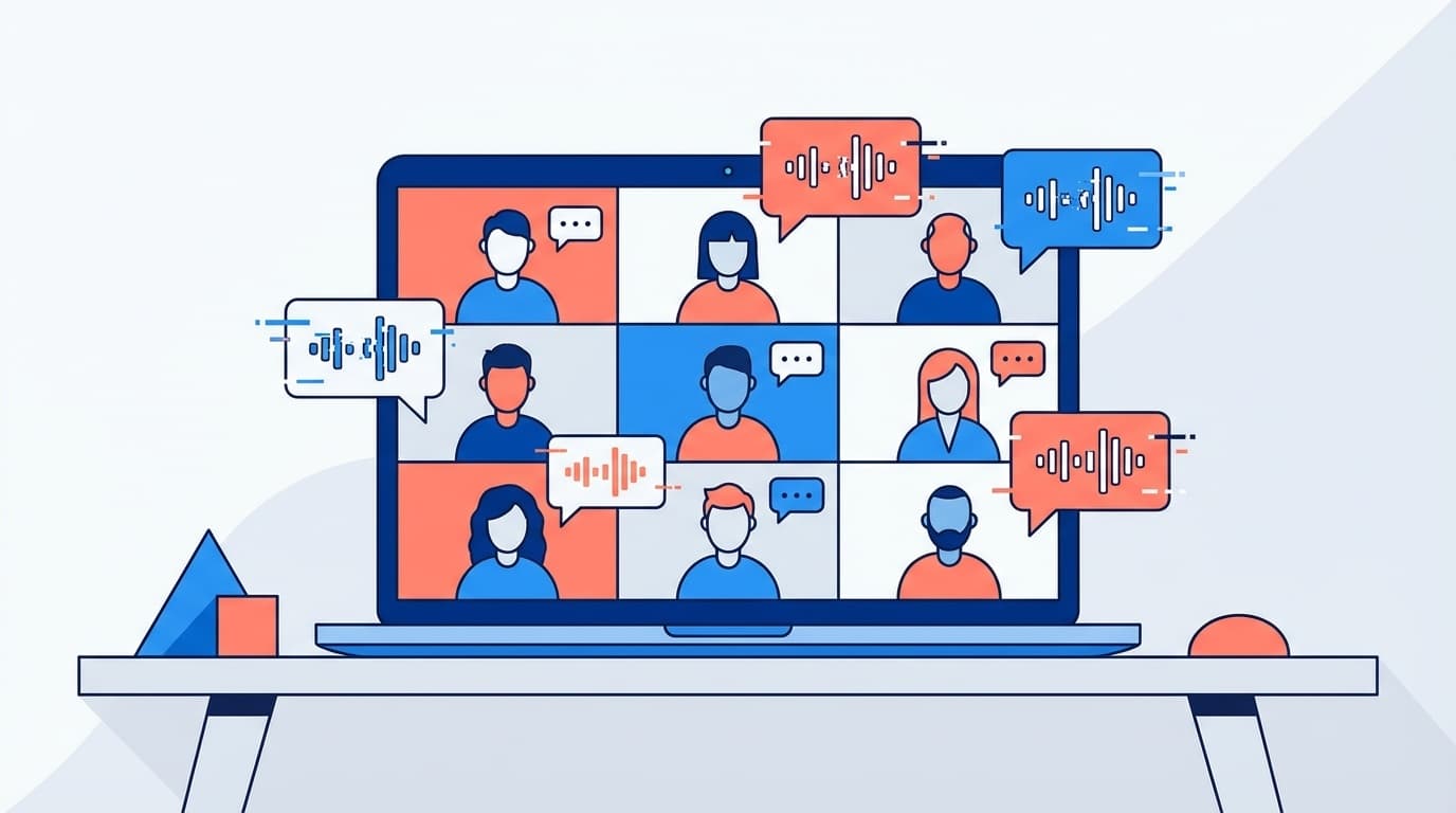 Teamsの会議で音声が途切れる問題の原因と対処法を解説するイメージ