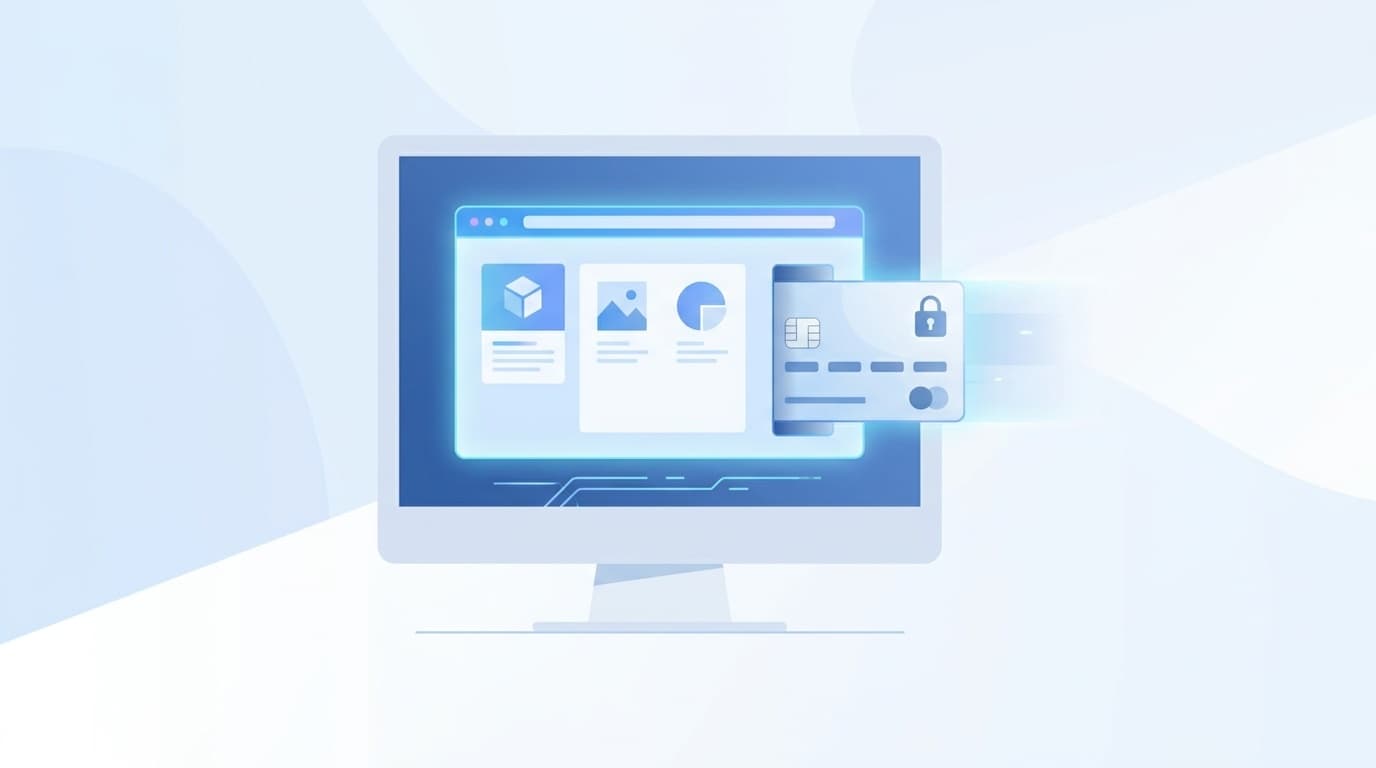Webサービスに登録したクレジットカード情報の確認と削除のイメージ