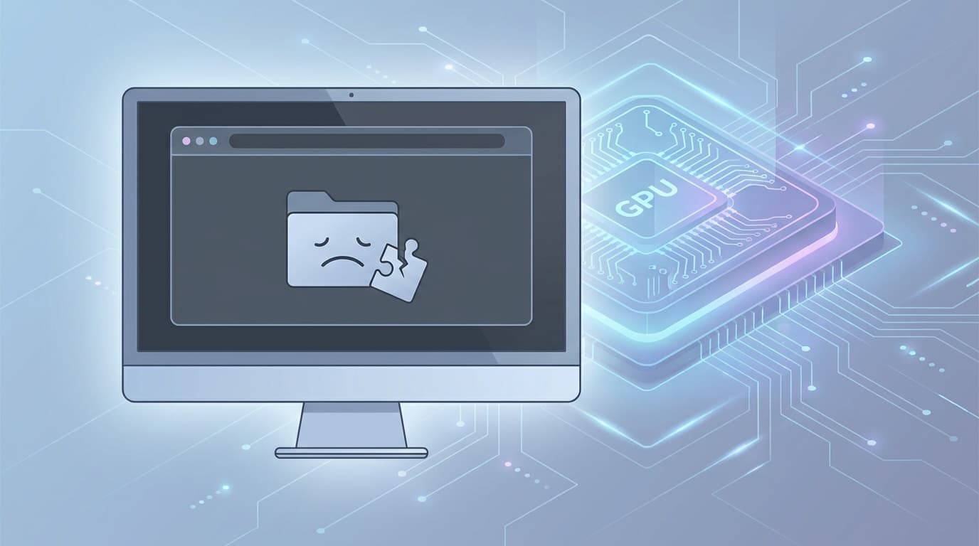 Chrome STATUS_ACCESS_VIOLATION エラーとGPUドライバの切り分け手順のイメージ