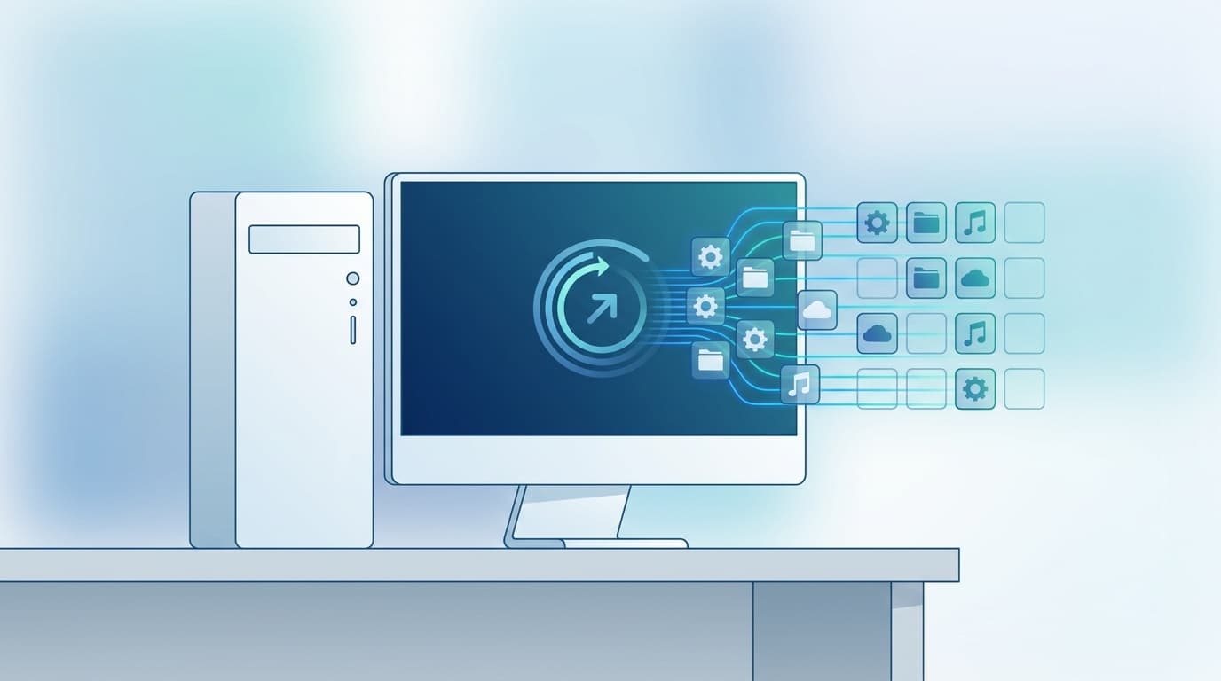 Windows 11のパソコン起動が遅い問題の対処イメージ:デスクトップPCとスタートアップアプリの整理